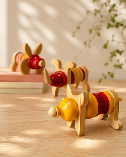 Ulte Pulte | Wooden Animal Blocks | Set of 15