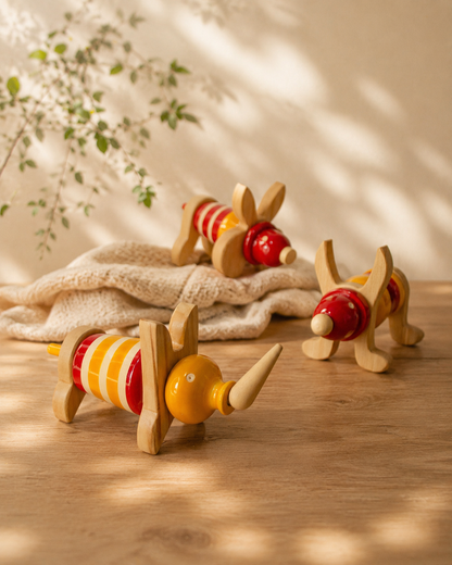 Ulte Pulte | Wooden Animal Blocks | Set of 15