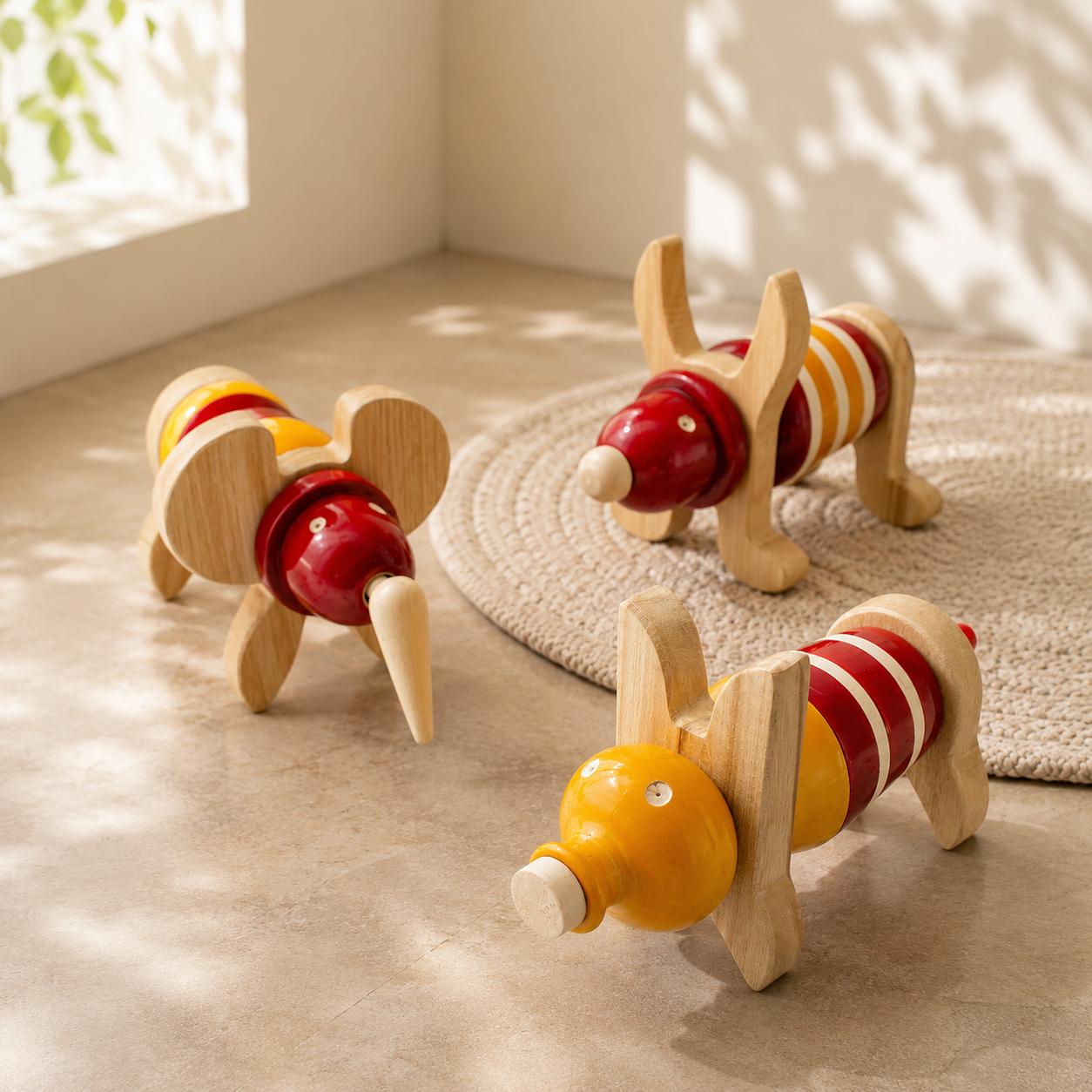 Ulte Pulte | Wooden Animal Blocks | Set of 15