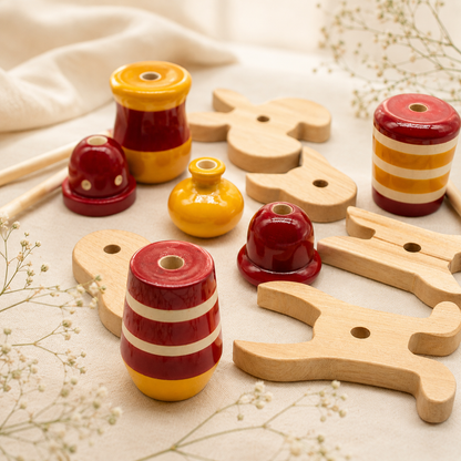 Ulte Pulte | Wooden Animal Blocks | Set of 15