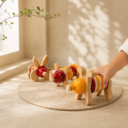 Ulte Pulte | Wooden Animal Blocks | Set of 15