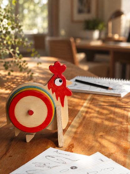 Kook Doo Koo | Rooster | Playful Coaster set of 6