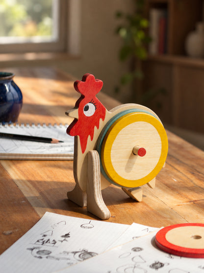 Kook Doo Koo | Rooster | Playful Coaster set of 6