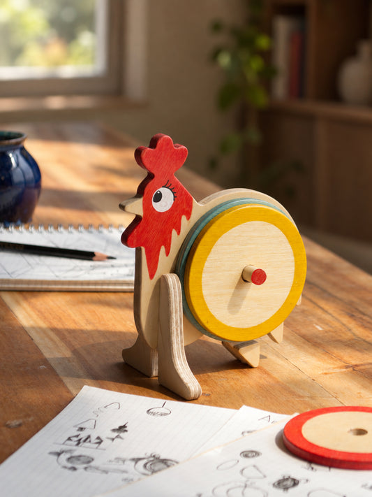 Kook Doo Koo | Rooster | Playful Coaster set of 6