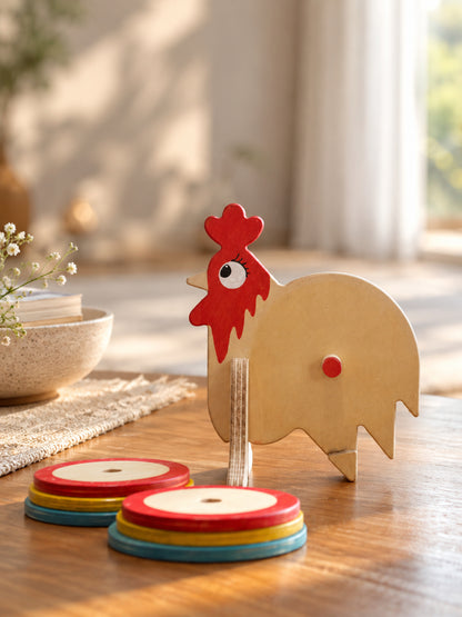 Kook Doo Koo | Rooster | Playful Coaster set of 6