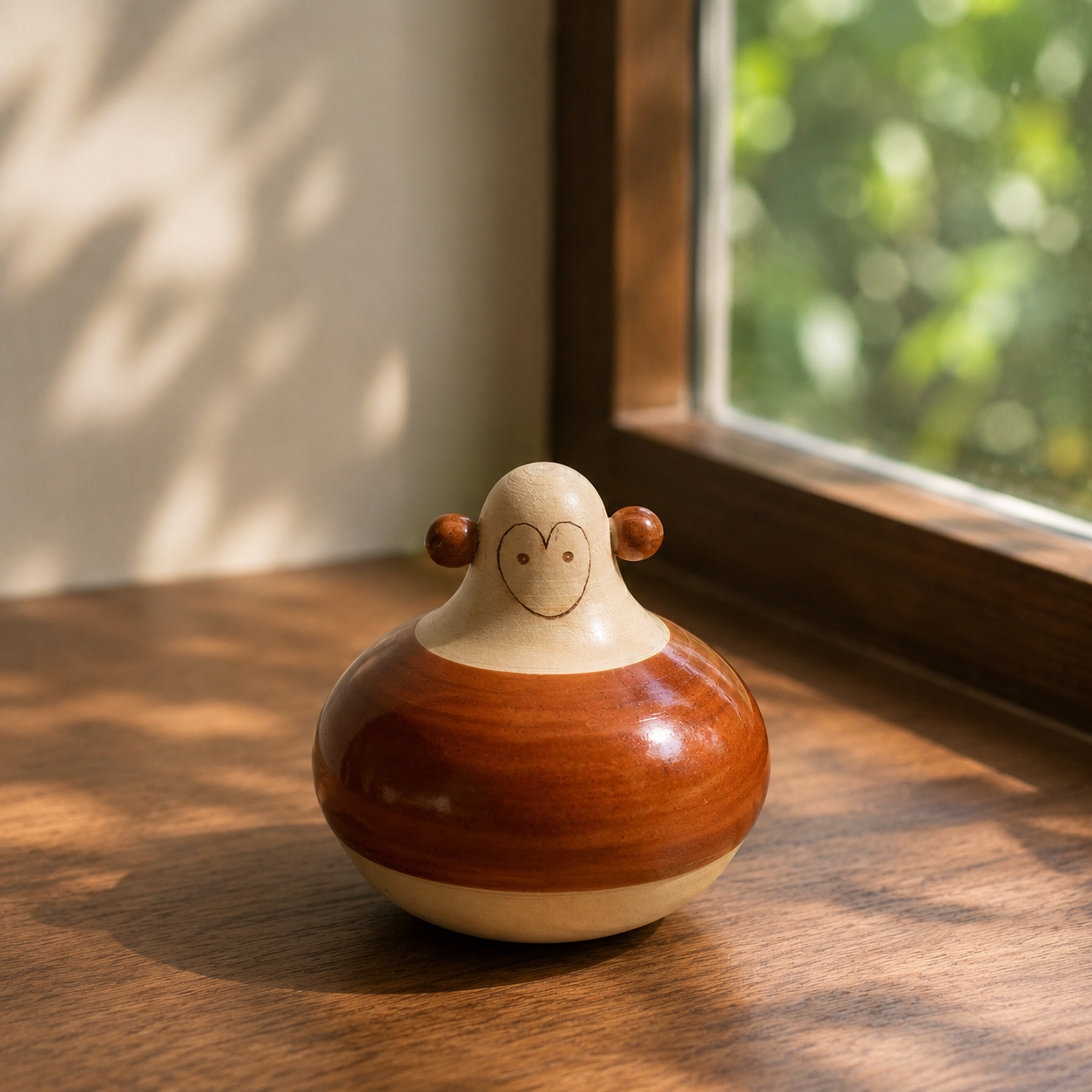 Wooden toy decor inspired by monkey crafted in channapatna